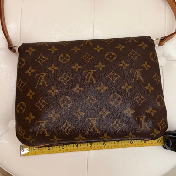Louis Vuitton Brown and Tan Monogram Shoulder Bag - Picture 9 of 11